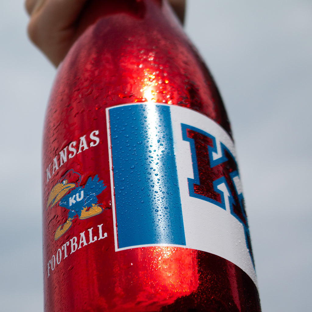 University of Kansas Football Metallic Red Bubbly