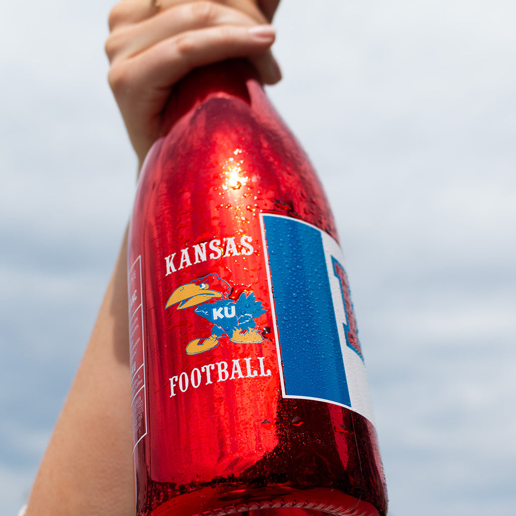 University of Kansas Football Metallic Red Bubbly