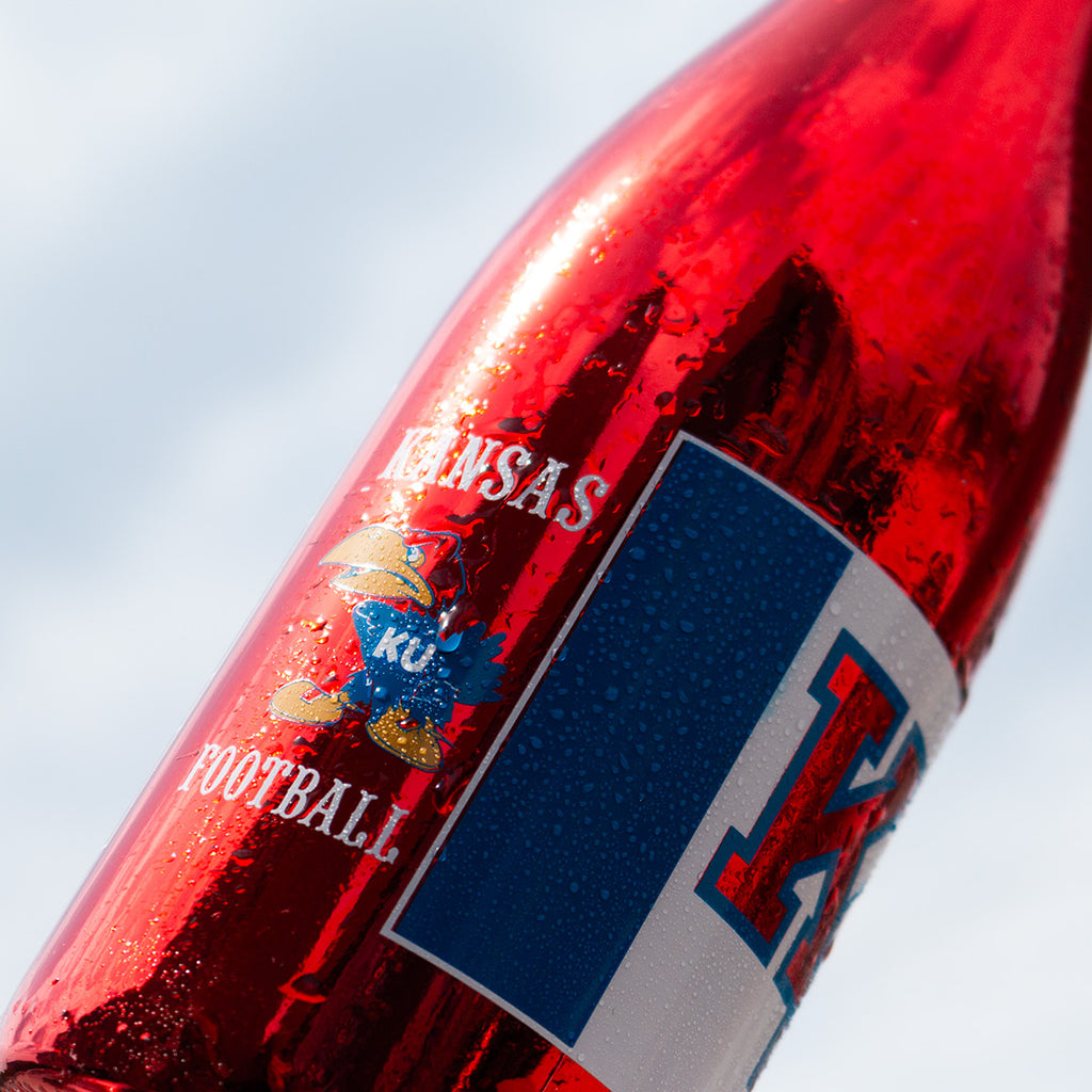 University of Kansas Football Metallic Red Bubbly