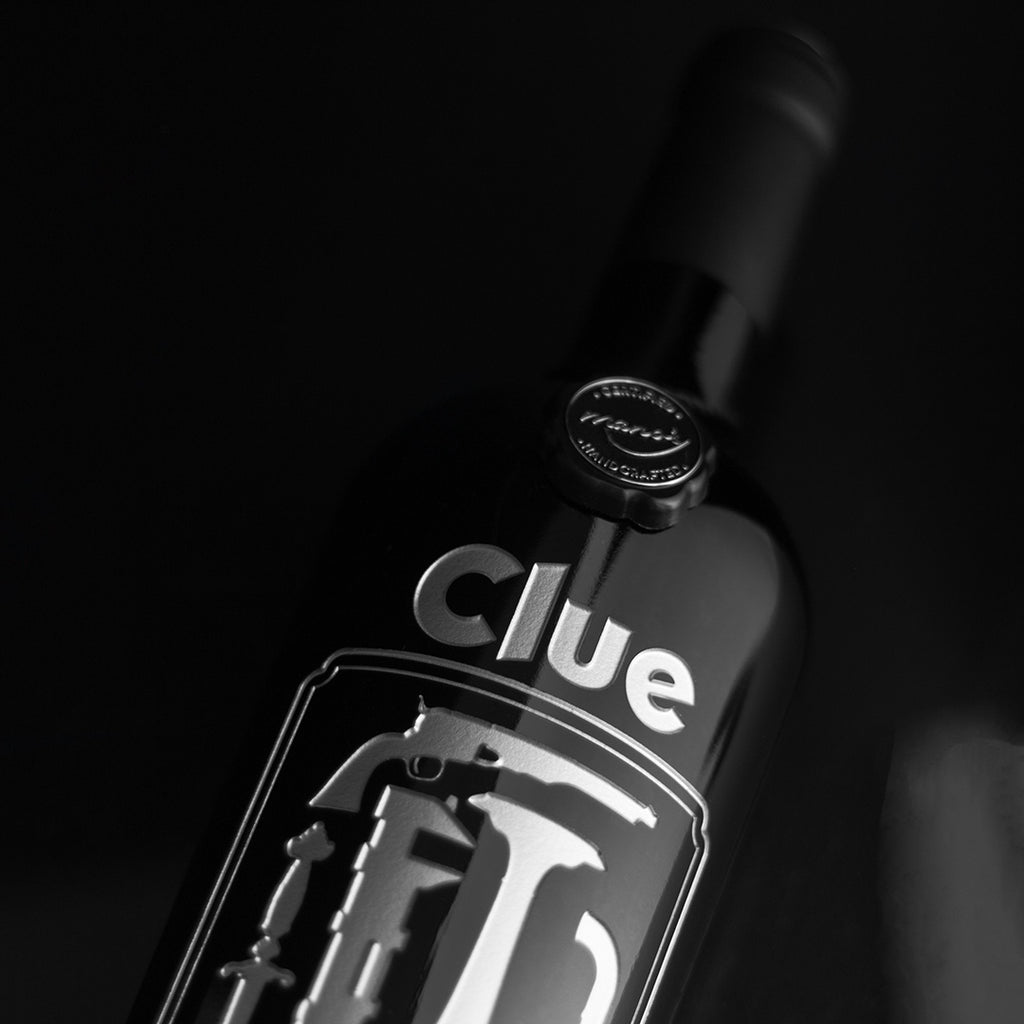 Clue Original Weapons Etched Wine