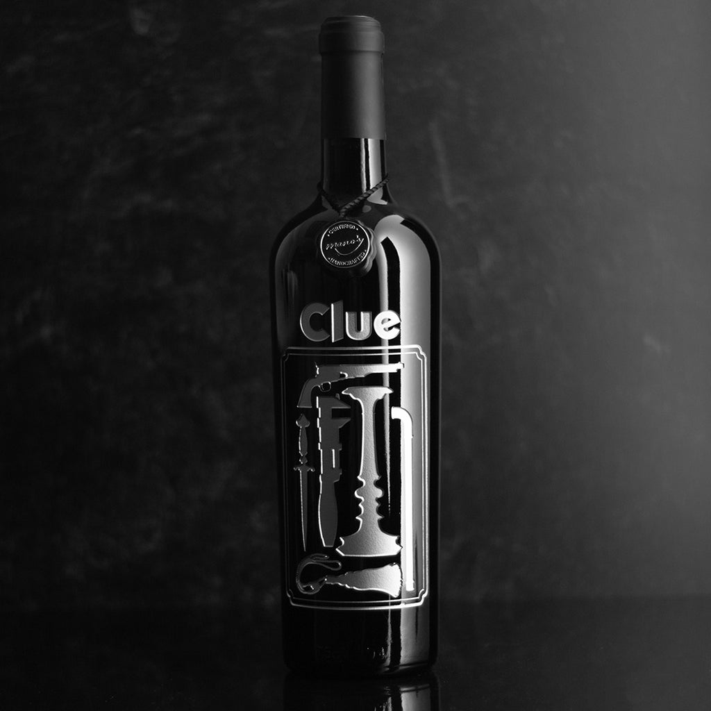 Clue Original Weapons Etched Wine