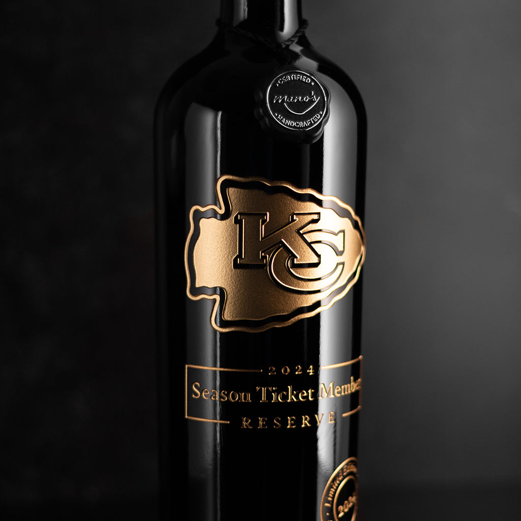 Chiefs 2024 Exclusive Season Ticket Member Etched Wine