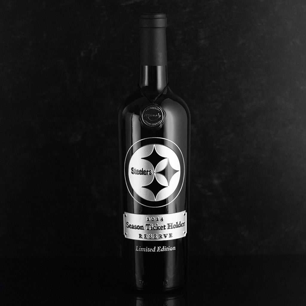 Steelers 2024 Exclusive Season Ticket Holder Etched Wine