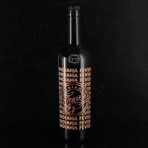 Indiana Fever collectible display wine bottle from Mano's Wine