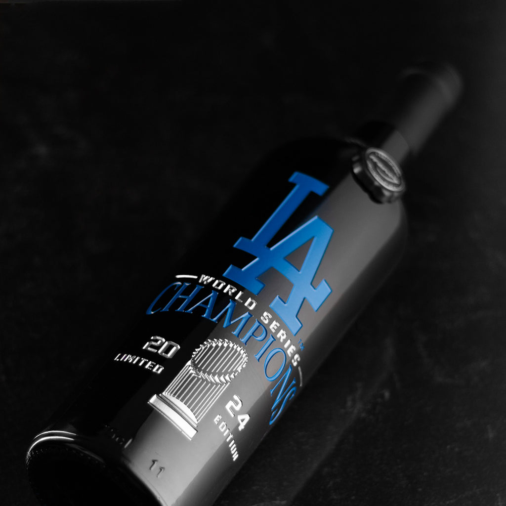 Los Angeles Dodgers 2024 World Series Champions Etched Wine