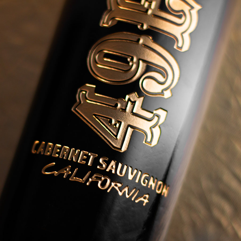 San Francisco 49ers Wordmark Etched Wine