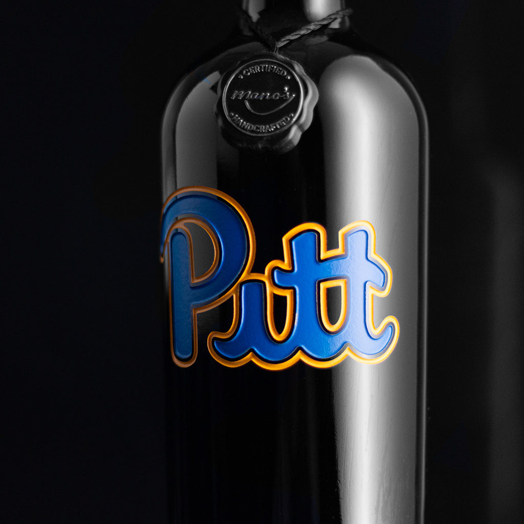 University of Pittsburgh Etched Wine