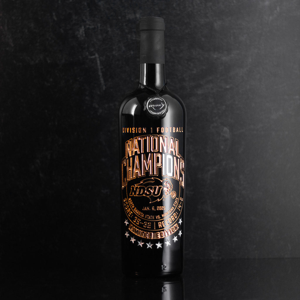 NDSU 2024 National Championship 10x Etched Wine