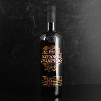 Order North Dakota State University 2024 National Championship Logo Etched Wine bottle from Mano's Wine