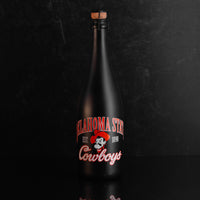 Close up of Oklahoma State University Cowboys Matte Black Bubbly included in Oklahoma State University 3 Pack