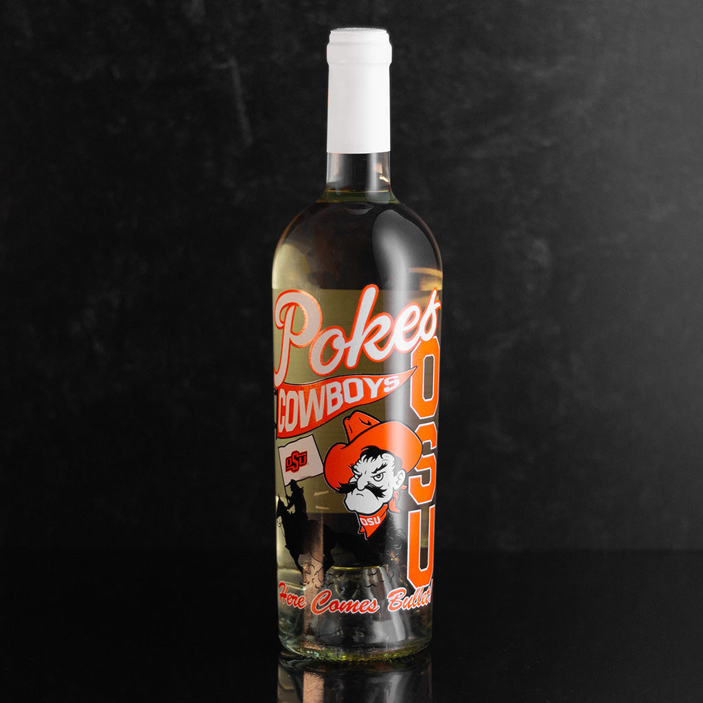 Oklahoma State University Icons Sauvignon Blanc wine included Mano's Wine Oklahoma State University 3 Pack