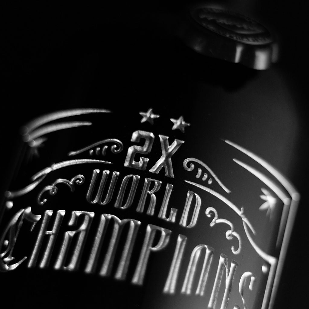 Eagles 2024 World Champions 2X Etched Wine