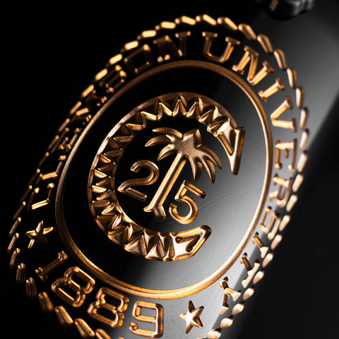 Clemson University Custom Ring Etched Wine