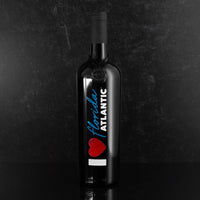 Order the I Heart Florida Atlantic University etched wine bottle from Mano's Wine