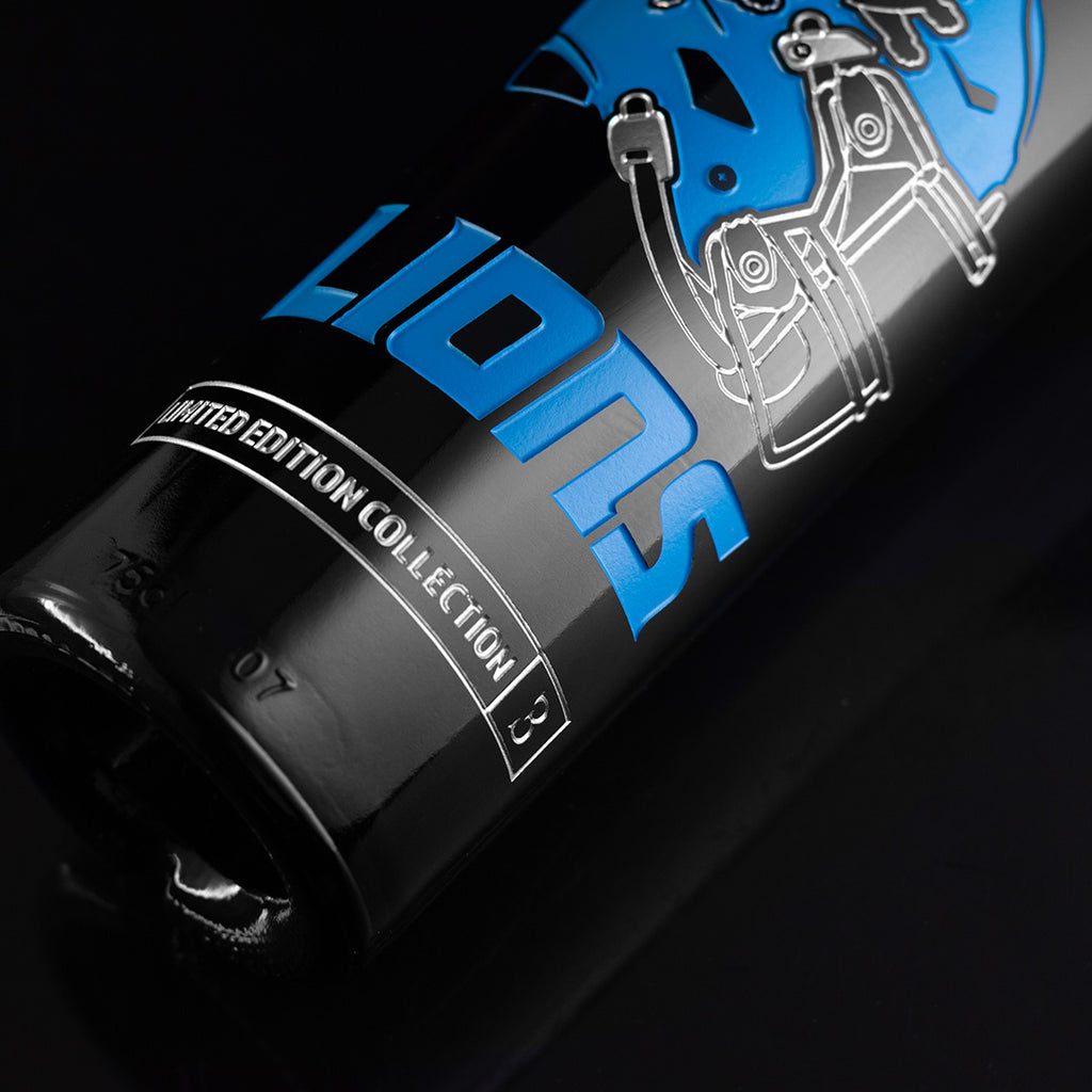 Detroit Lions Limited Edition Collection 3 Etched Wine