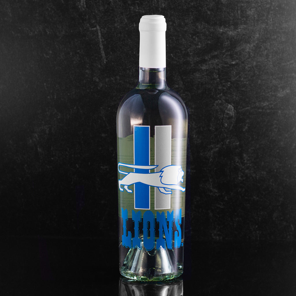 Order a bottle of Detroit Lions chardonnay from Mano's Wine
