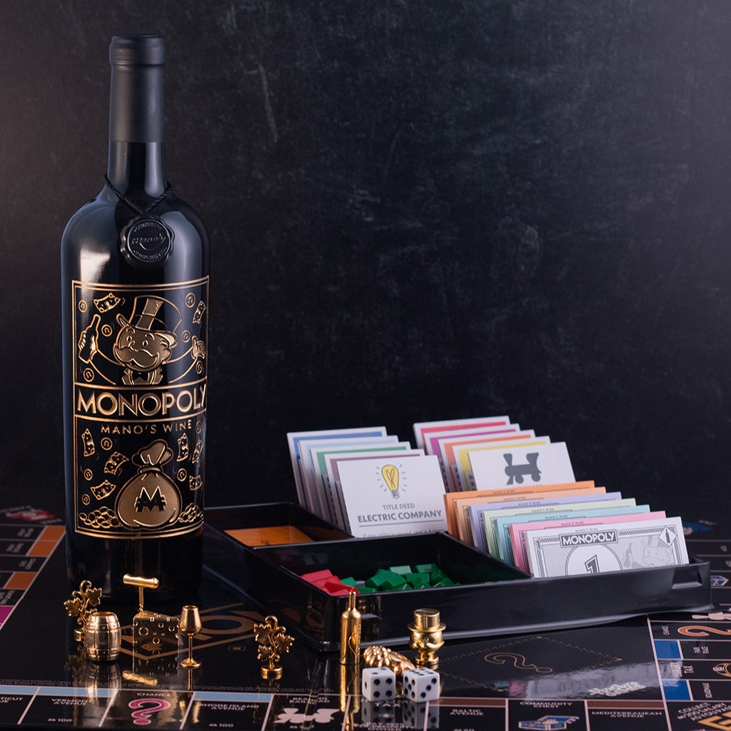 Monopoly Mano's Wine Edition Game and Wine Set
