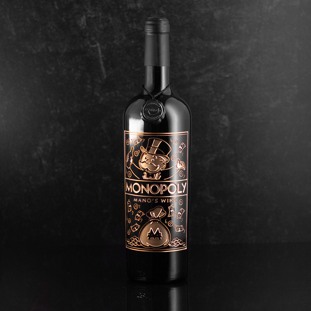 Monopoly Board Game Etched Bottle