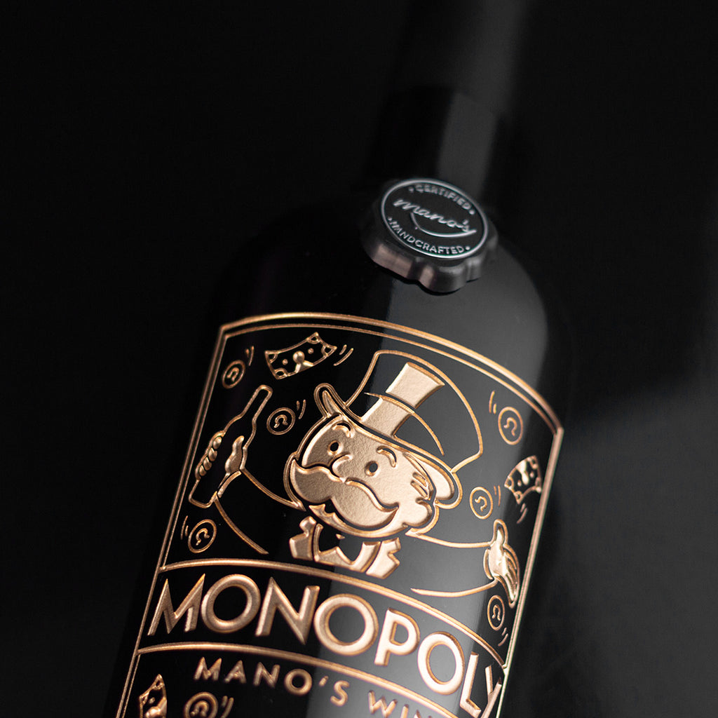 Monopoly Board Game Etched Bottle