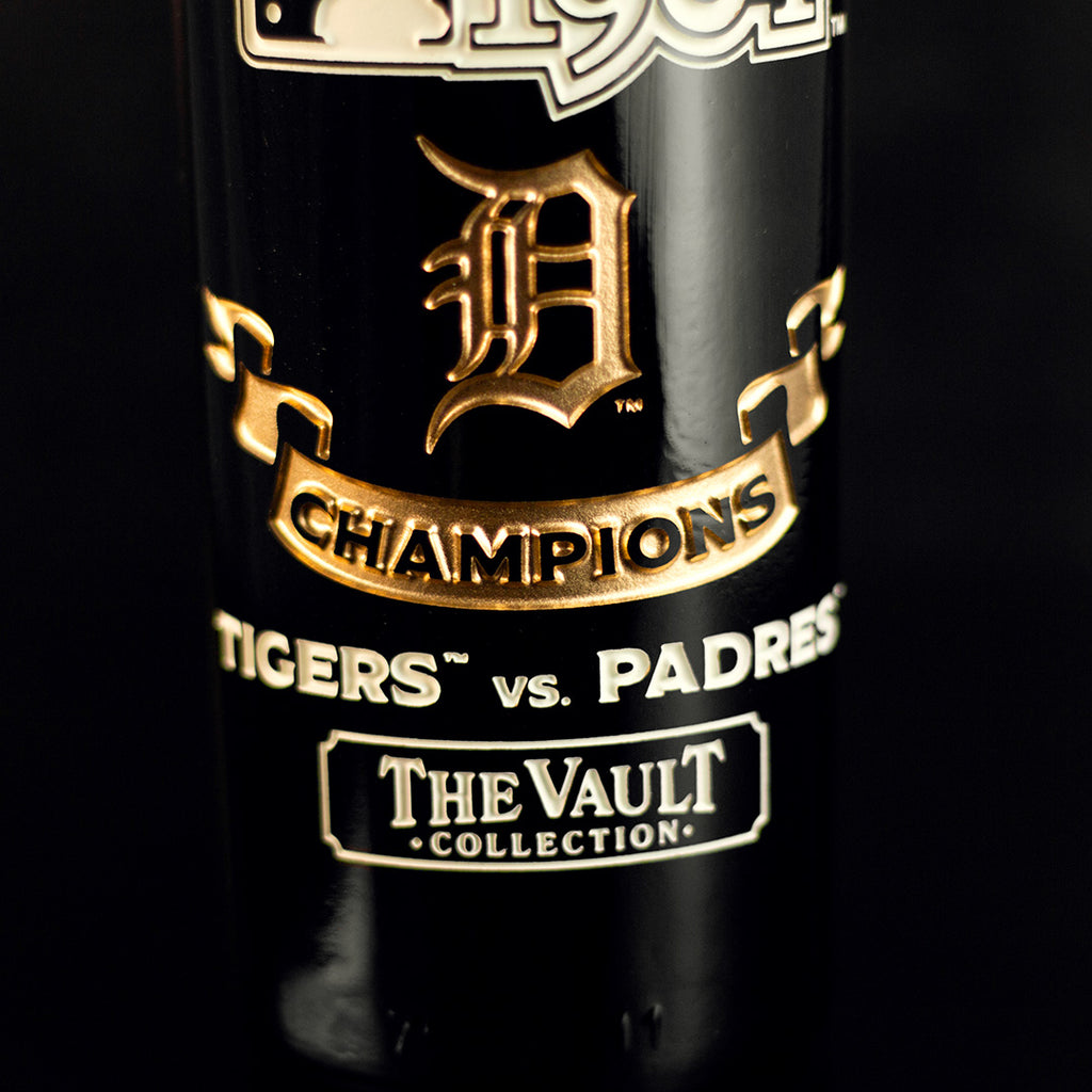 Detroit Tigers 1984 World Series Vault Etched Wine