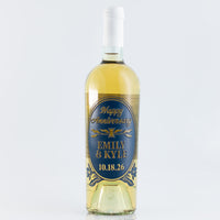 Custom Chardonnay Mano's Wine bottle that's the perfect anniversary gift