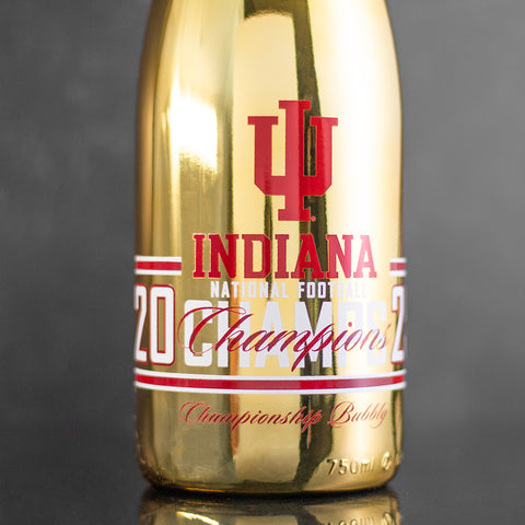 Indiana University 2025 National Champions Gold Bubbly Pack