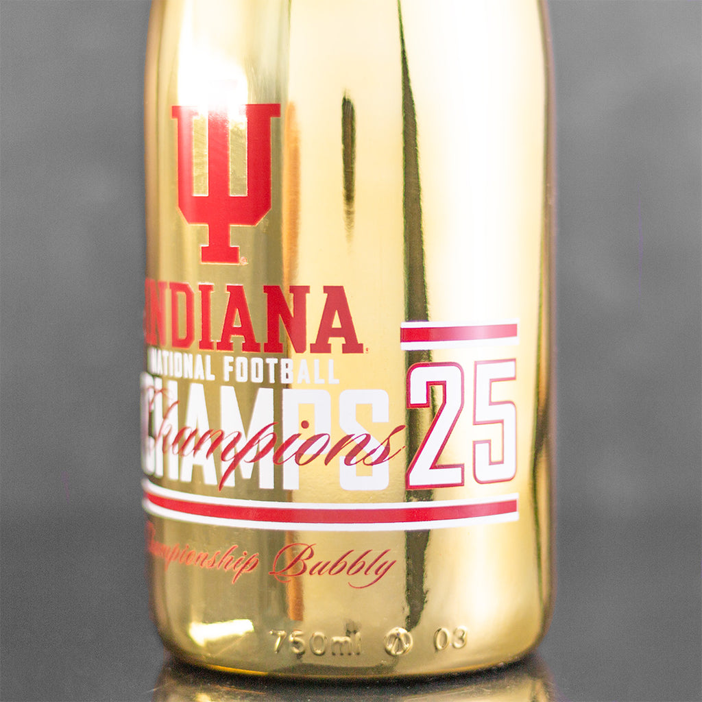 Indiana University 2025 National Champions Gold Bubbly