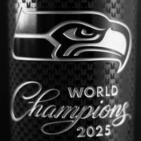 Seattle Seahawks 2025 World Champions Etched Wine