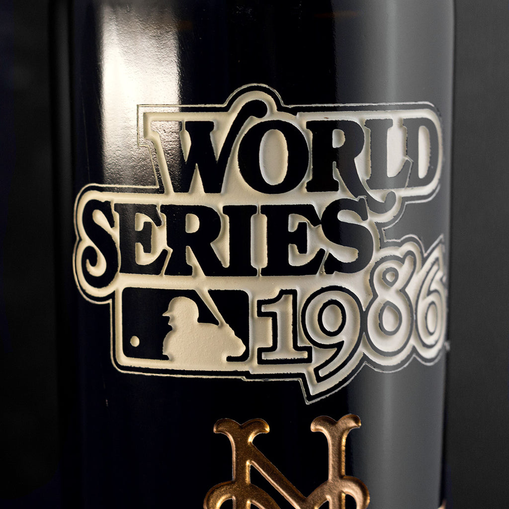New York Mets 1986 World Series Vault Etched Wine