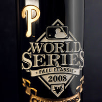 Philadelphia Phillies 2008 World Series Vault Etched Wine