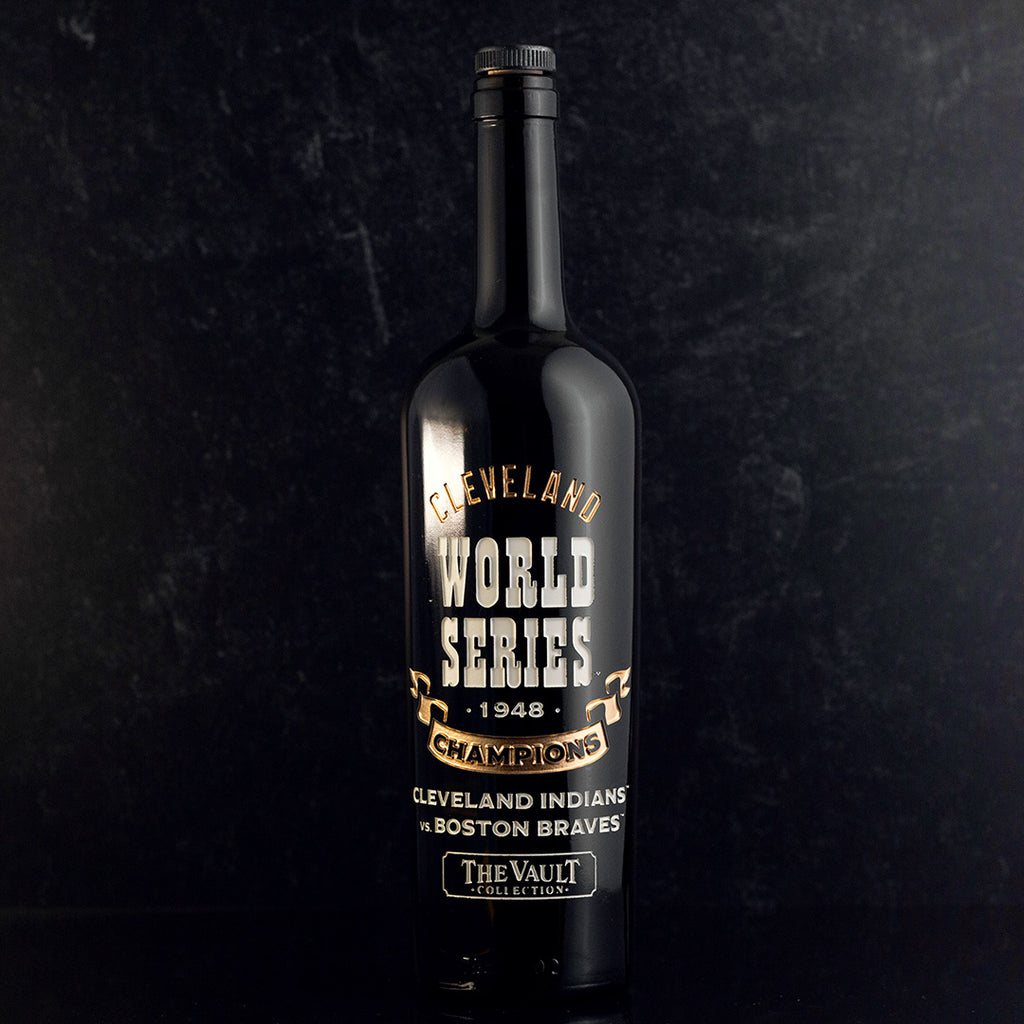 Cleveland 1948 World Series Vault Etched Wine