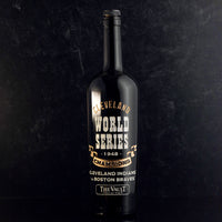 Cleveland 1948 World Series Vault Etched Wine