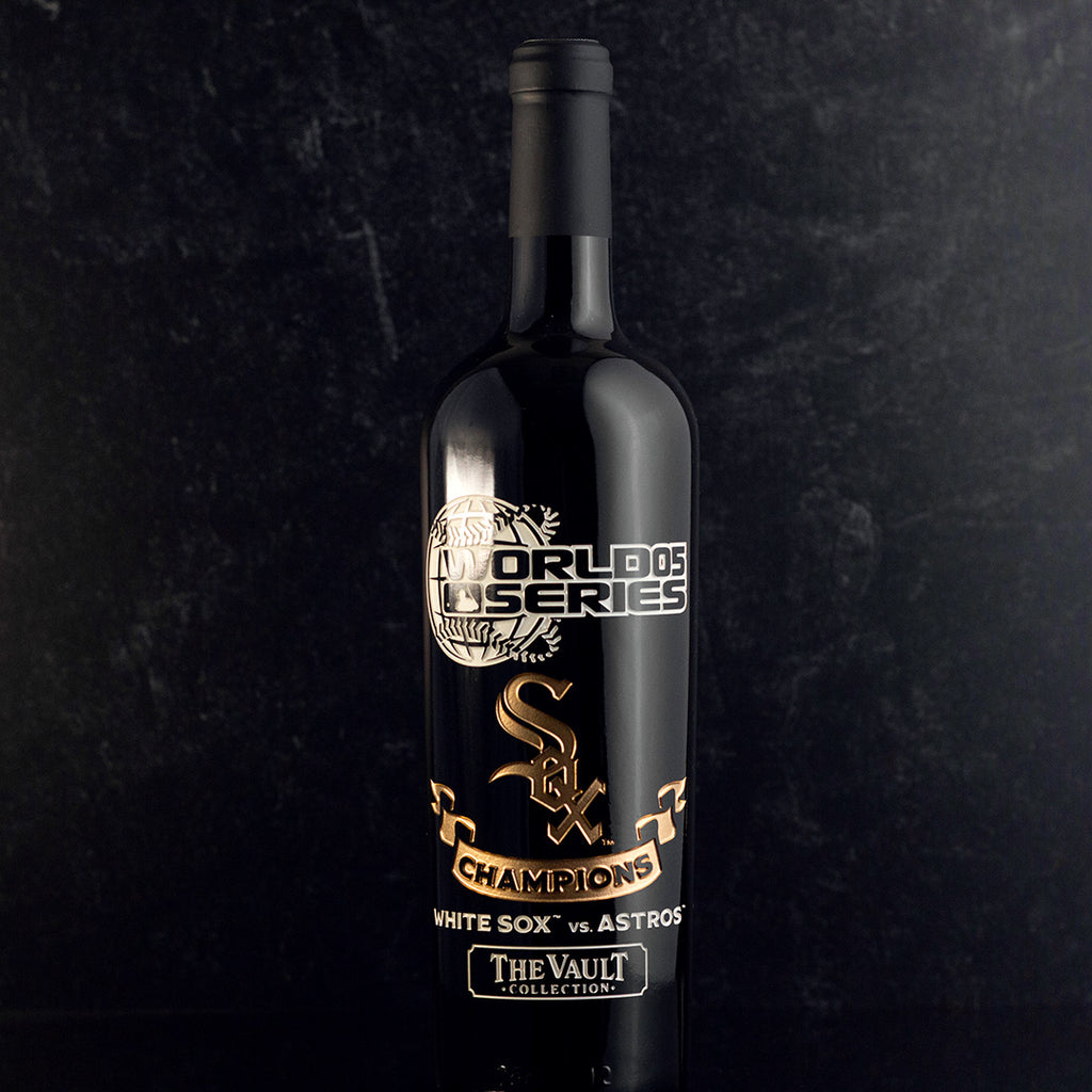 Chicago White Sox 2005 World Series Vault Etched Wine