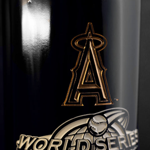 Los Angeles Angels 2002 World Series Vault Etched Wine