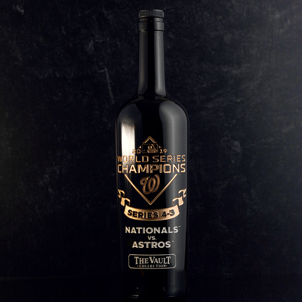 Washington Nationals 2019 World Series Vault Etched Wine