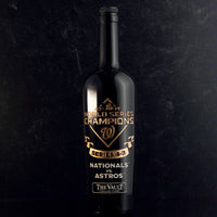 Washington Nationals 2019 World Series Vault Etched Wine