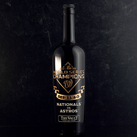 Washington Nationals 2019 World Series Vault Etched Wine