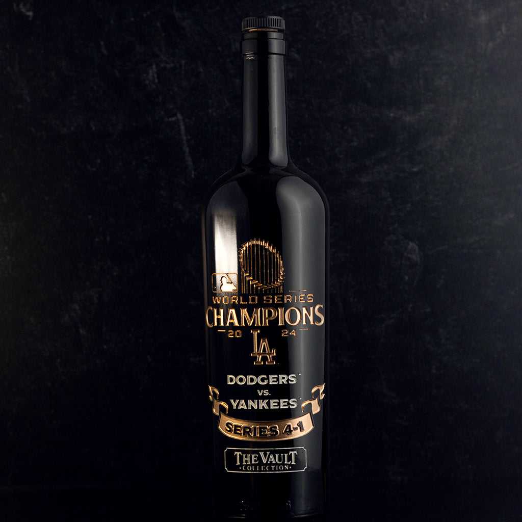 Los Angeles Dodgers 2024 World Series Vault Etched Wine