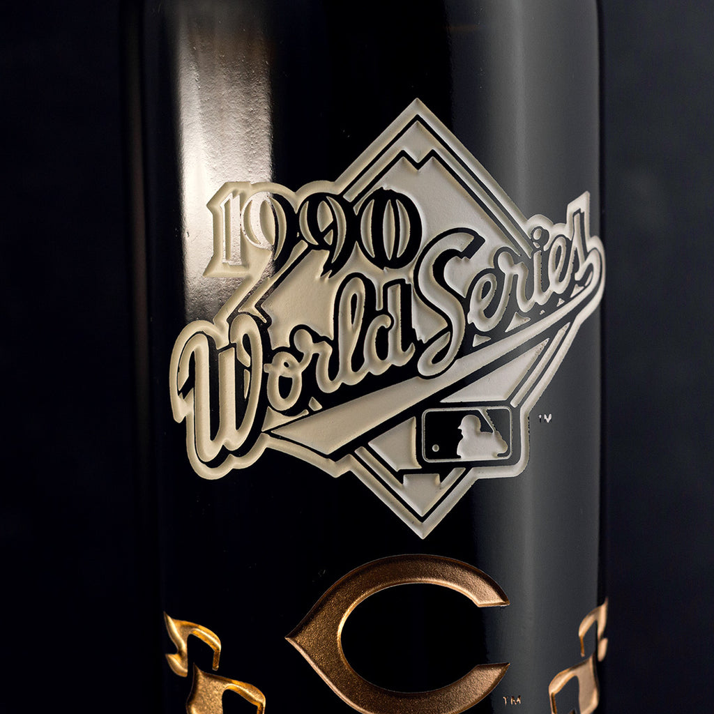 Cincinnati Reds 1990 World Series Vault Etched Wine
