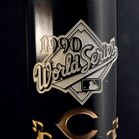 Cincinnati Reds 1990 World Series Vault Etched Wine