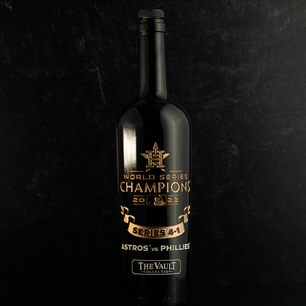Houston Astros 2022 World Series Vault Etched Wine