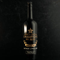 Houston Astros 2022 World Series Vault Etched Wine