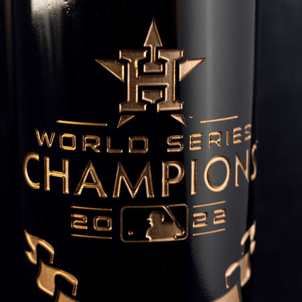 Houston Astros 2022 World Series Vault Etched Wine