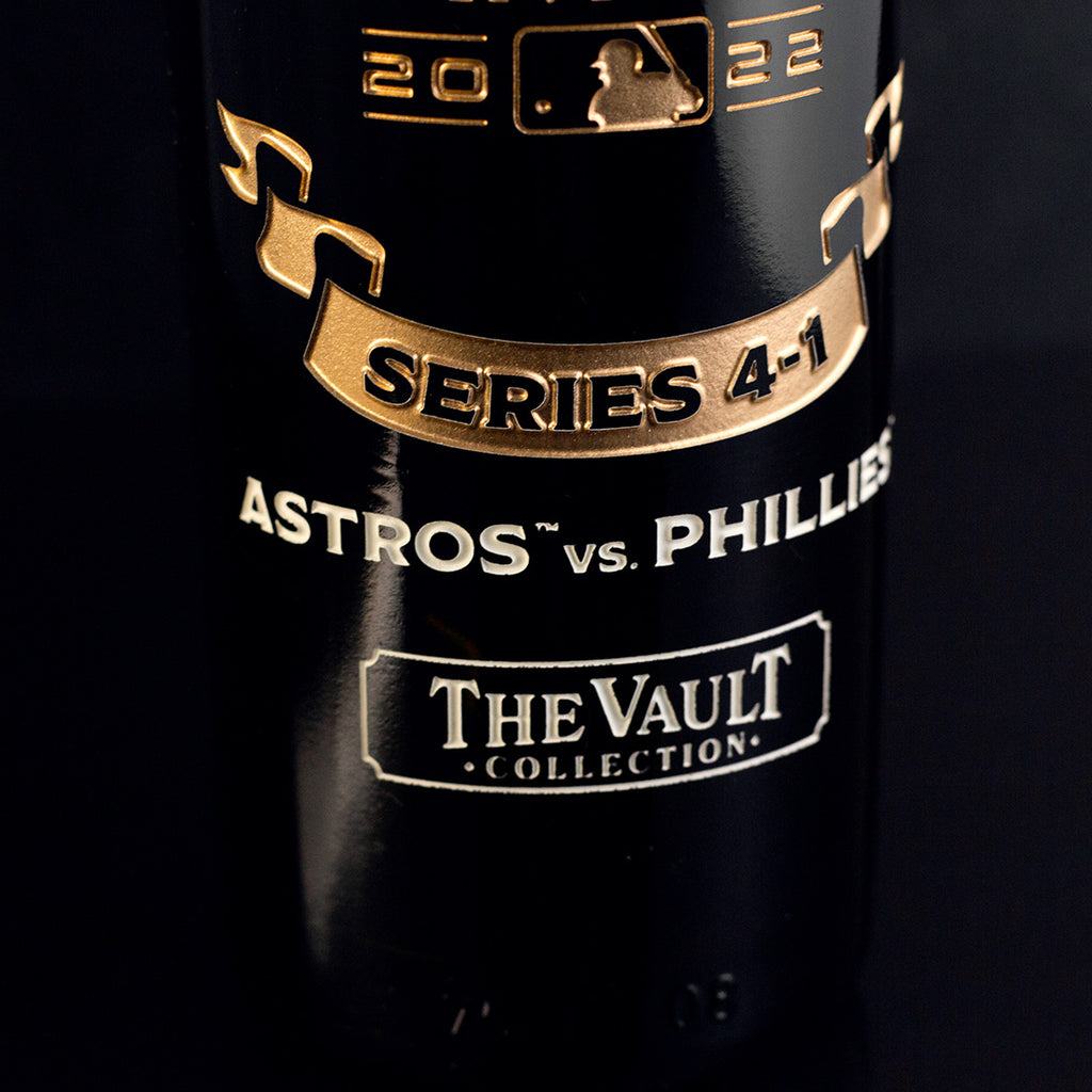 Houston Astros 2022 World Series Vault Etched Wine