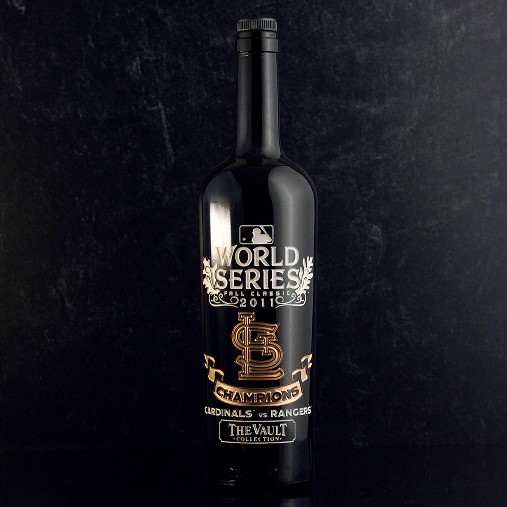 St. Louis Cardinals 2011 World Series Vault Etched Wine