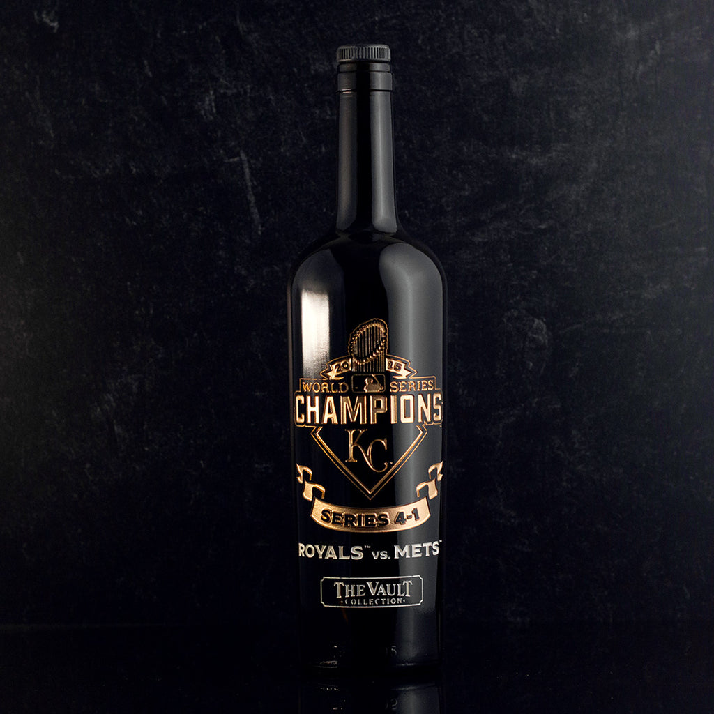 Kansas City Royals 2015 World Series Vault Etched Wine