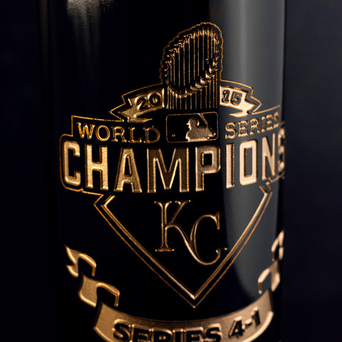 Kansas City Royals 2015 World Series Vault Etched Wine