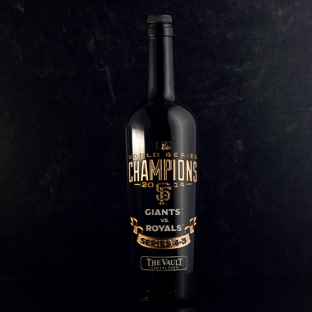 San Francisco Giants 2014 World Series Vault Etched Wine