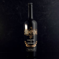 San Francisco Giants 2014 World Series Vault Etched Wine
