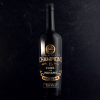 Chicago Cubs 2016 World Series Vault Etched Wine